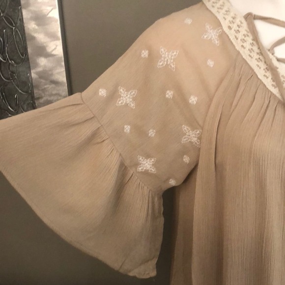 Lace up Boho Tunic Dress - Picture 4 of 6